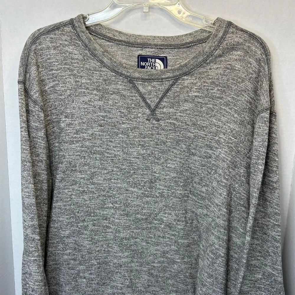 The North Face Sweatshirt Mens XL Gray Crew Pullover Heather Outdoor Cotton